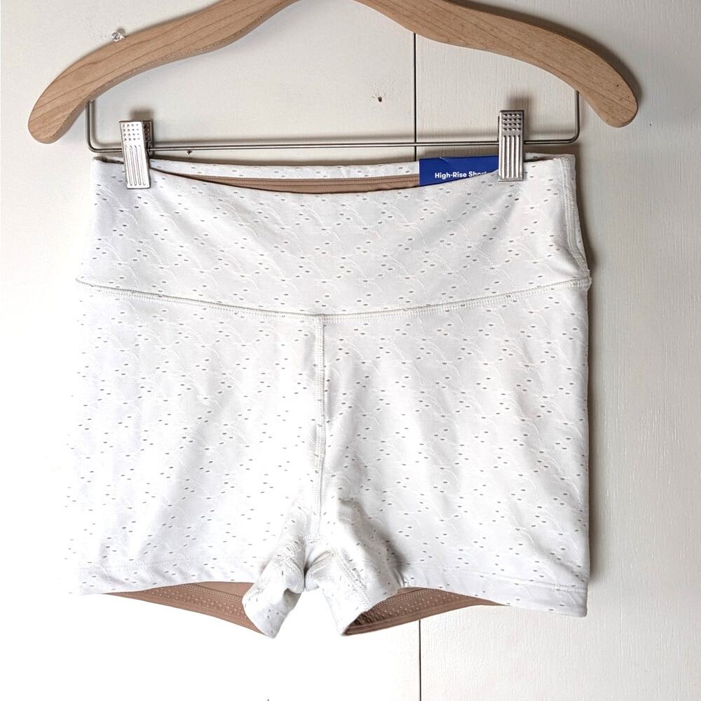 JoyLab White High Rise Shorts Medium